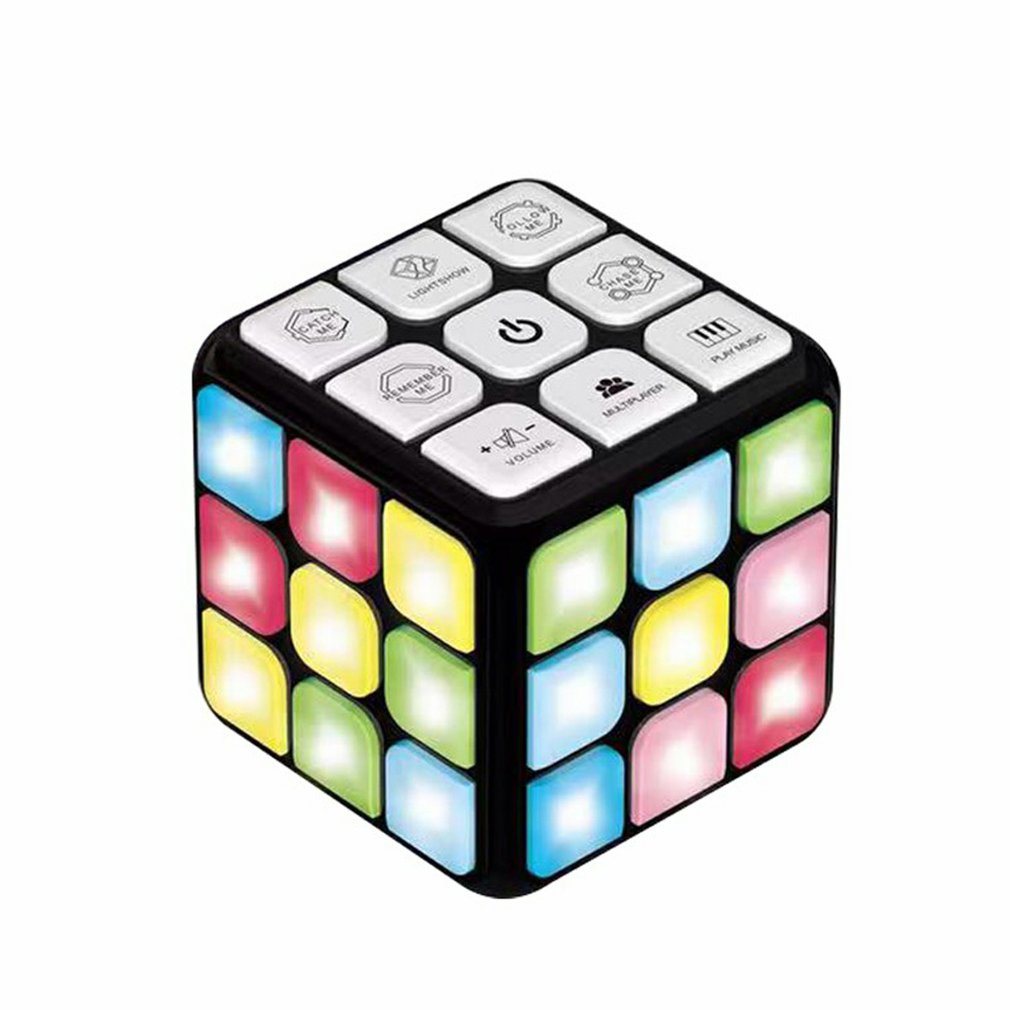 Smart Voice Cube 3X3 Magic Electronic Flashing Cube Kid Intelligence Develop Toys Magnetic Memory Brain Game Modes Fun Gift - VINE GLOBAL