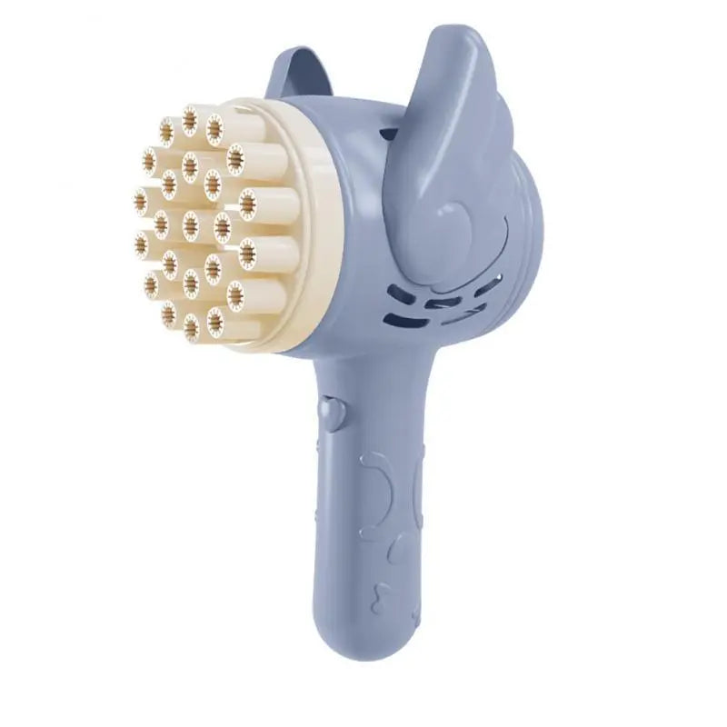 Bubble Hammer Gun Children Gift Toys Small Fan Soap Bubbles Gun Kids Toys 23 Hole Bubbles Machine Angel Bubble Gun Removable - VINE GLOBAL