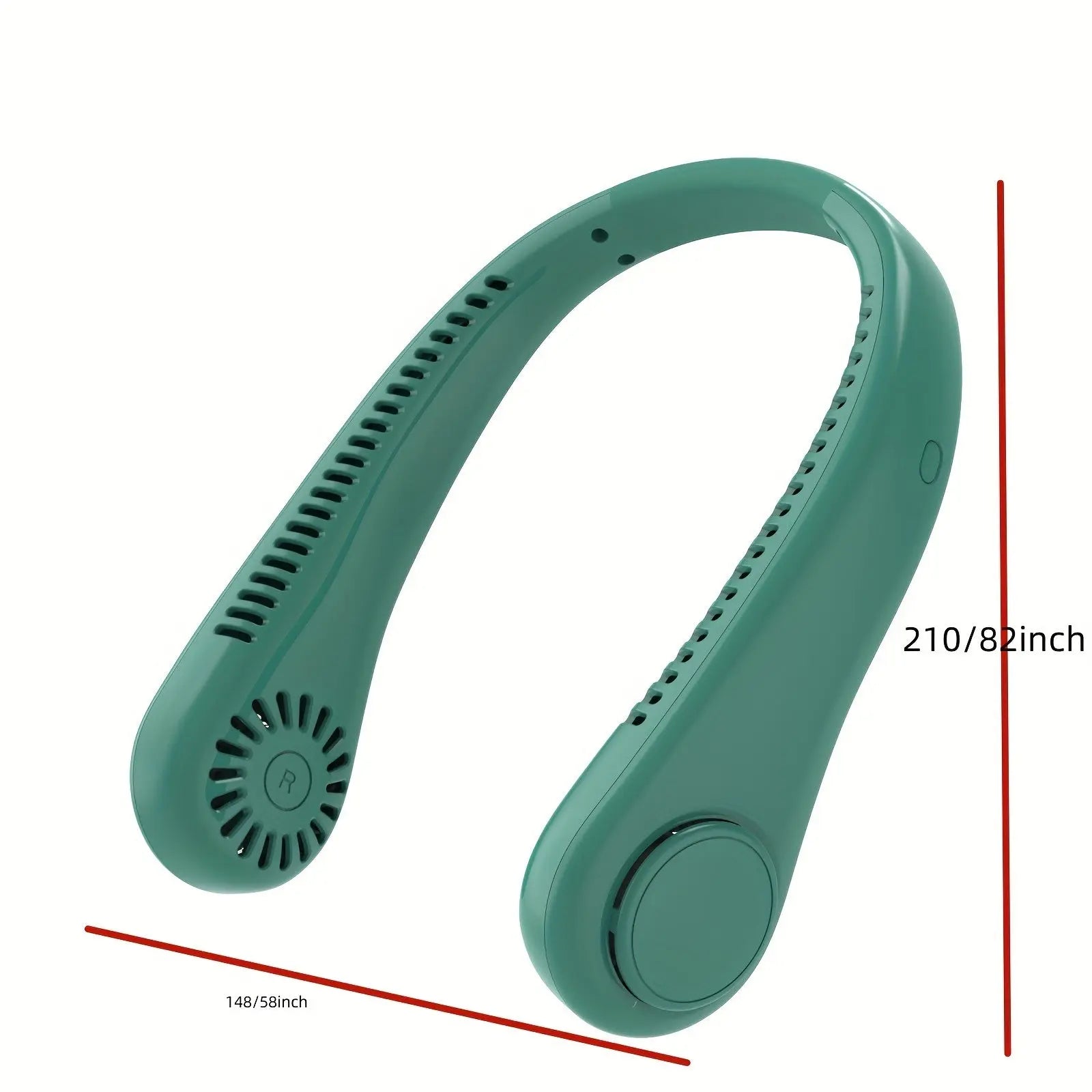 Trendy Silicone Neck Hung Fan Portable Lazy Silent Neck Hung Fan Outdoor Sports For Men Women Kids Home Office Travel Outdoor - VINE GLOBAL