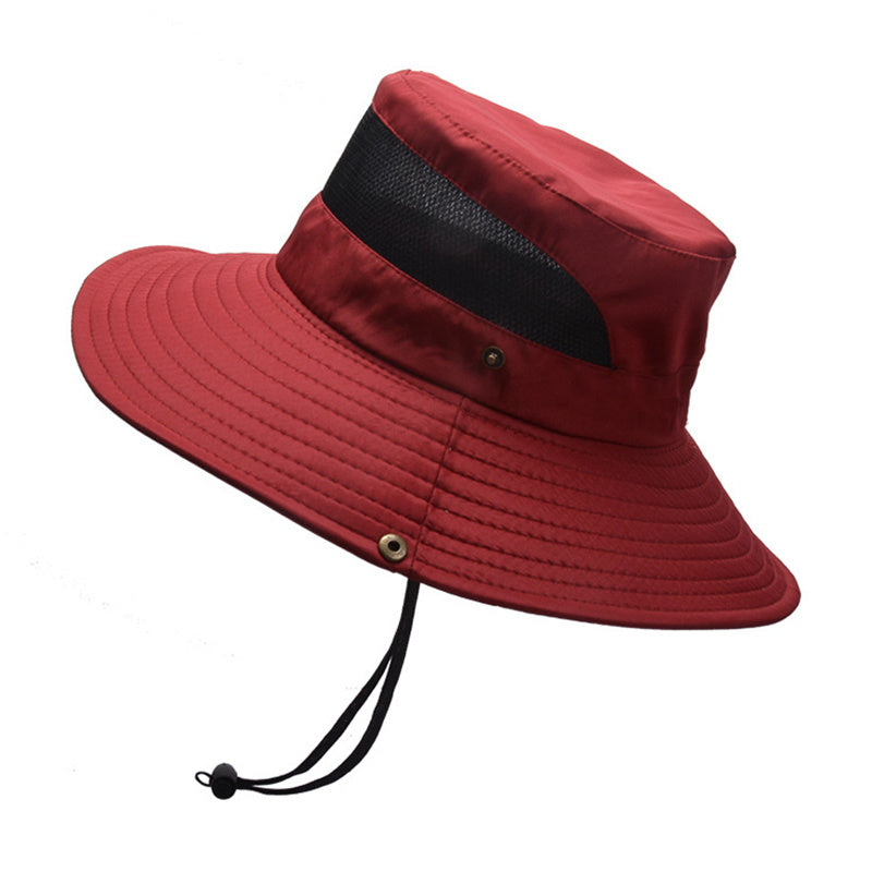 Bucket Hat Summer Men Women Fishing Boonie Hats UV Protection Long Large Wide Brim Hiking Sun Hat Outdoor Cap - VINE GLOBAL