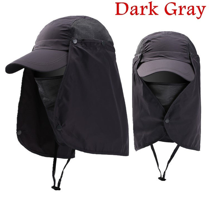 1pc Unisex Sun Shadow; Outdoor Mountaineering Sun Visor; Fisherman Hat; Fishing Cap; Fast Drying Cap - VINE GLOBAL