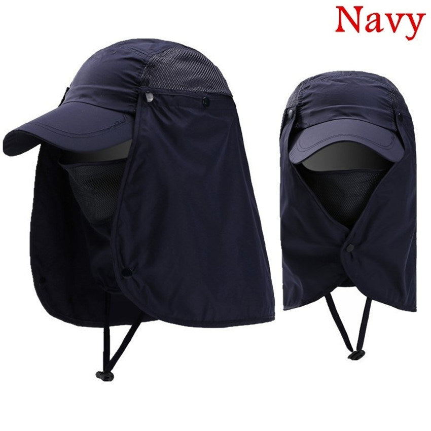 1pc Unisex Sun Shadow; Outdoor Mountaineering Sun Visor; Fisherman Hat; Fishing Cap; Fast Drying Cap - VINE GLOBAL