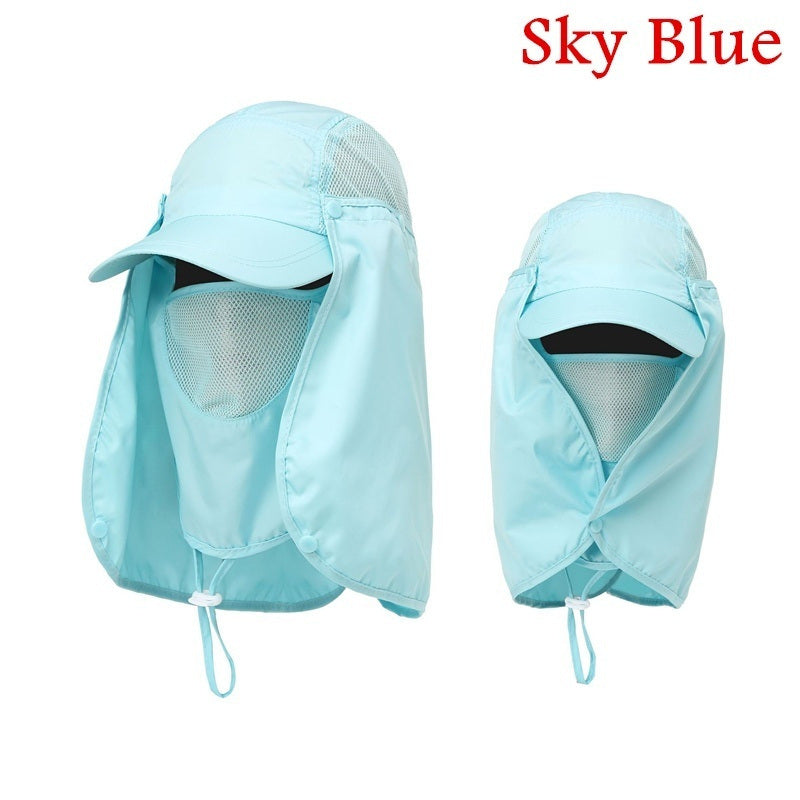 1pc Unisex Sun Shadow; Outdoor Mountaineering Sun Visor; Fisherman Hat; Fishing Cap; Fast Drying Cap - VINE GLOBAL