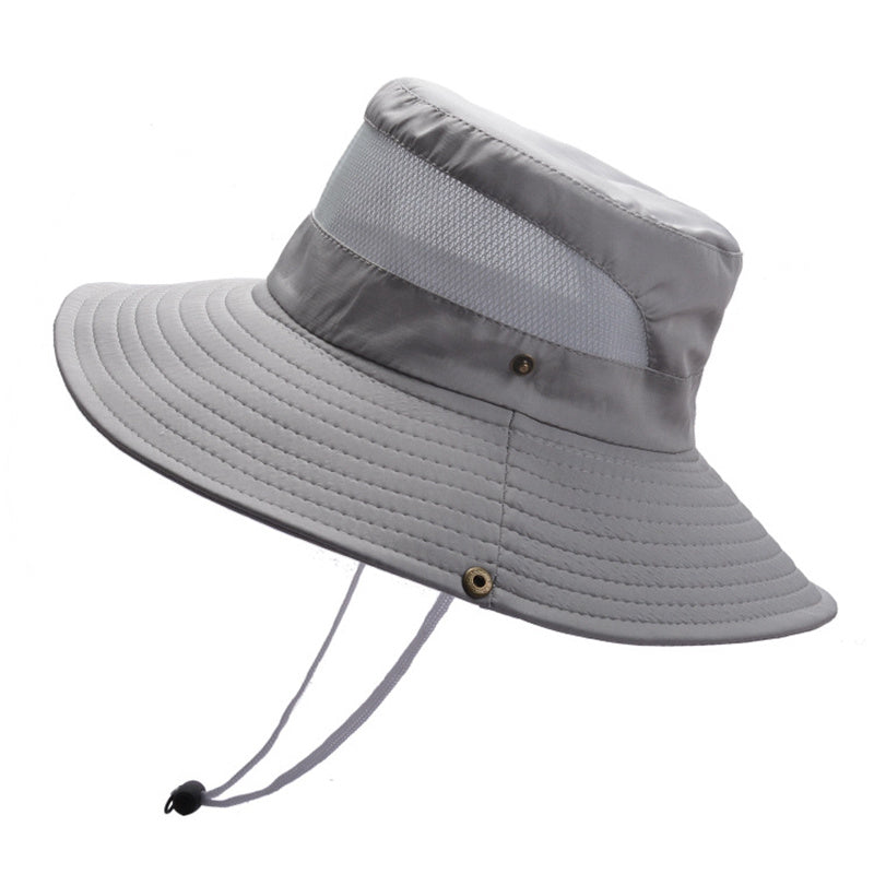 Bucket Hat Summer Men Women Fishing Boonie Hats UV Protection Long Large Wide Brim Hiking Sun Hat Outdoor Cap - VINE GLOBAL