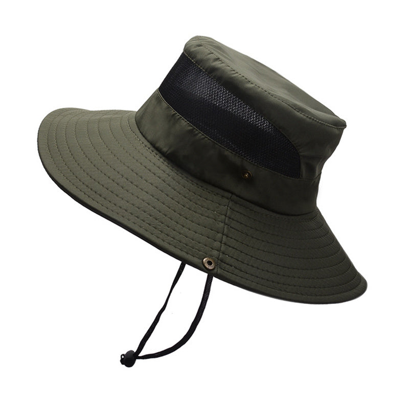 Bucket Hat Summer Men Women Fishing Boonie Hats UV Protection Long Large Wide Brim Hiking Sun Hat Outdoor Cap - VINE GLOBAL