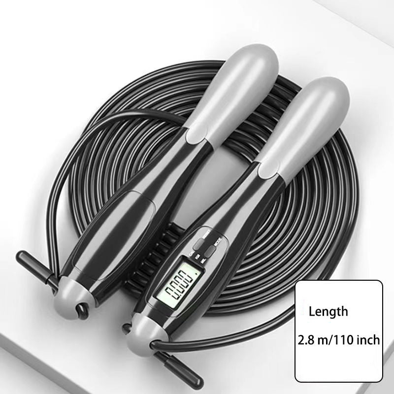 1pc Gym Fitness Smart Jump Rope With LCD Screen Counting Speed Skipping 2.8 M / 9.18ft - VINE GLOBAL