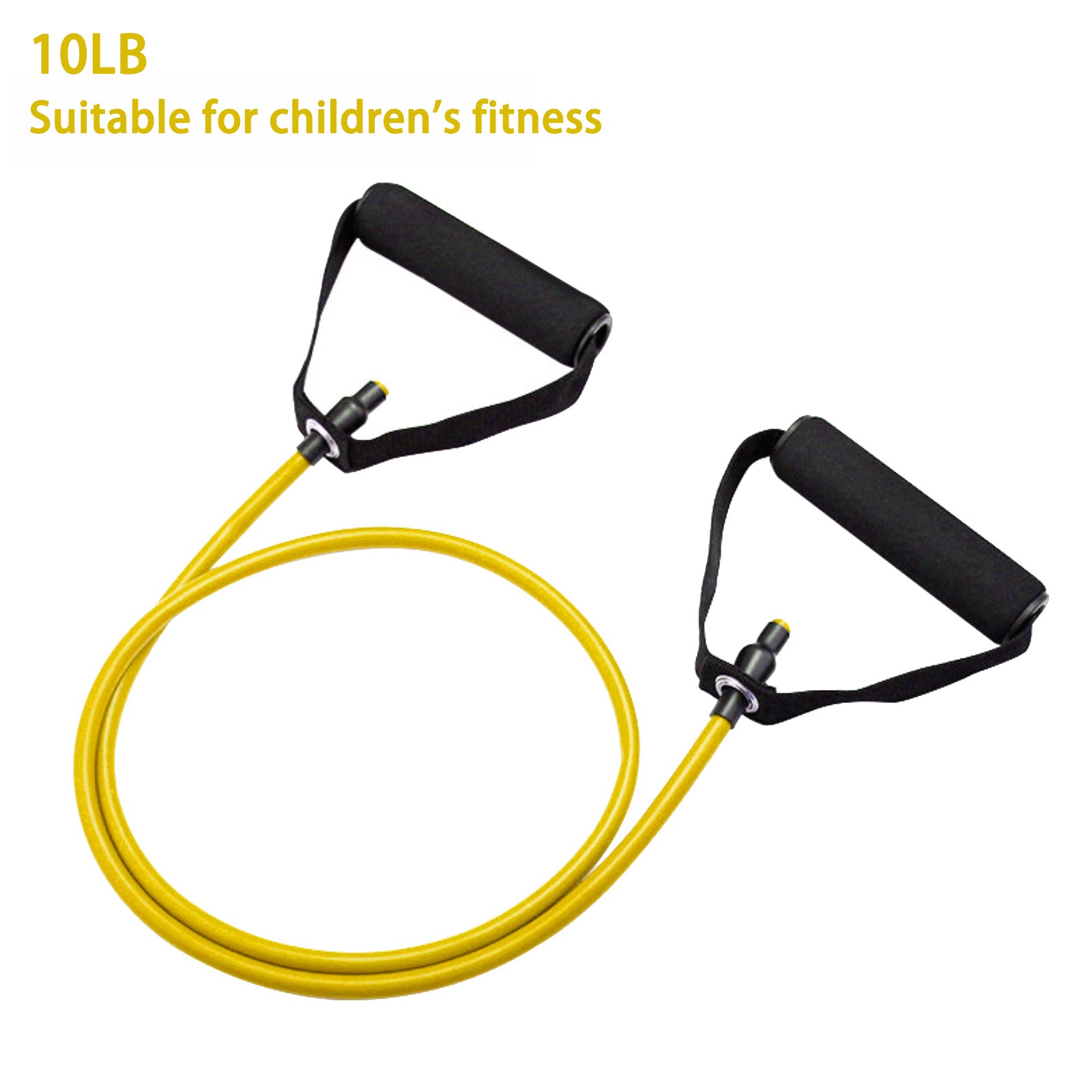 1pc 5 Levels Resistance Bands (suitable Beginner) With Handles Yoga Pull Rope Elastic Fitness Exercise Tube Band For Home Workouts Strength Training - VINE GLOBAL