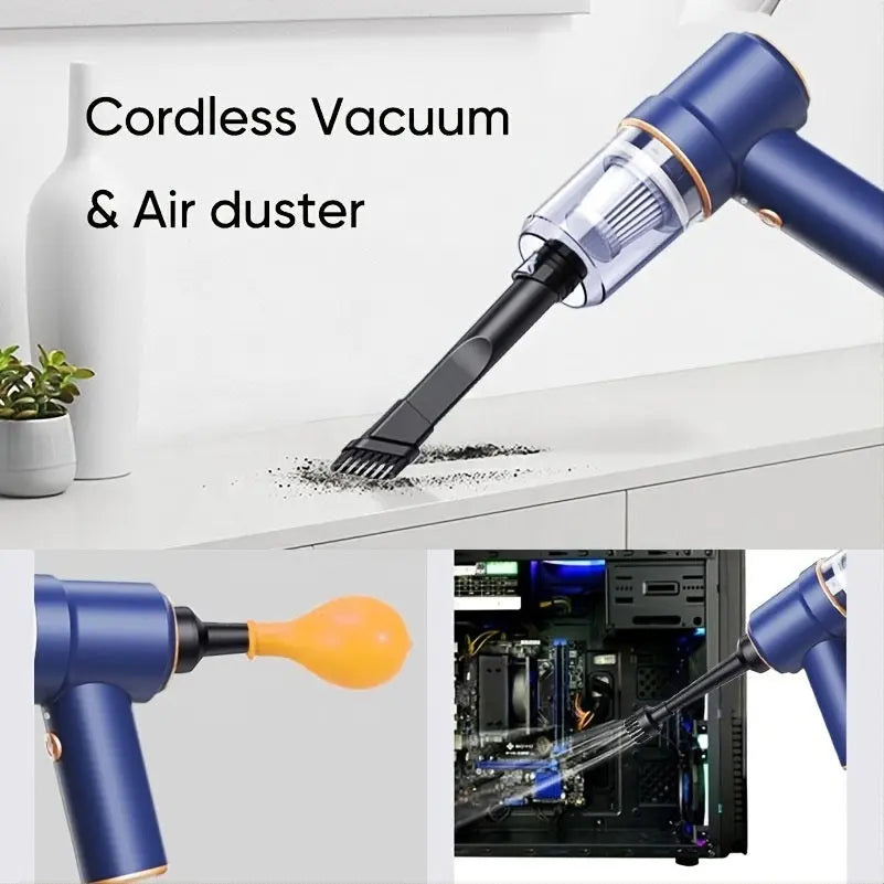 8000Pa Wireless Car Vacuum Cleaner; Cordless Handheld Auto Vacuum Home Car Dual Use Mini Vacuum Cleaner With Built-in Battrery - VINE GLOBAL