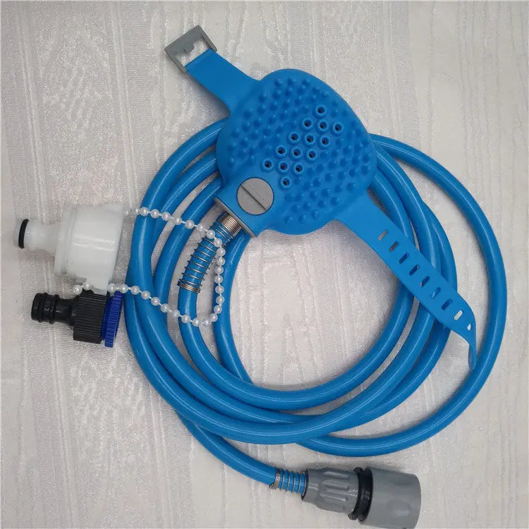 Dog shower nozzle Golden Bichon Satsuma dog bath silicone massage shower hose - VINE GLOBAL