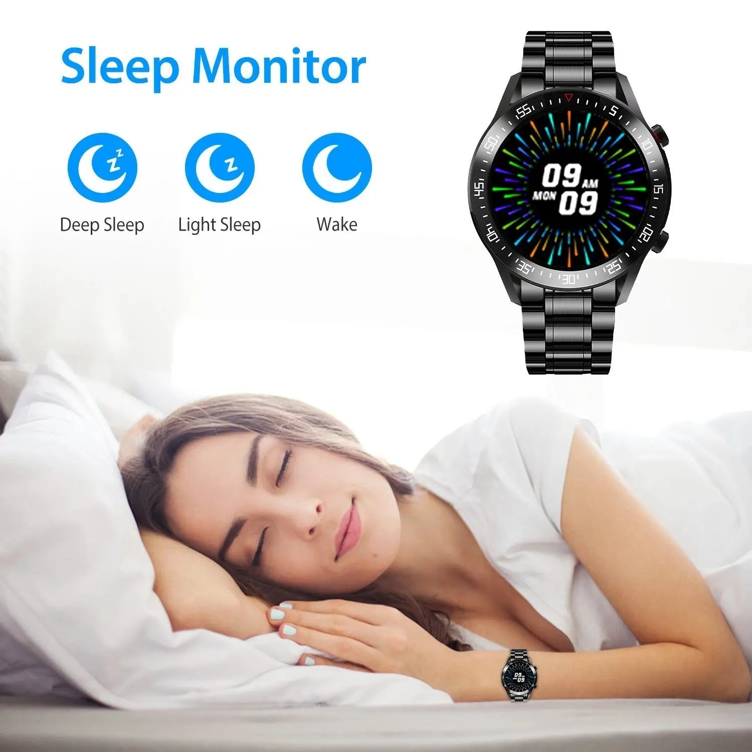 Wireless Smart Watch Fitness Tracker IP68 Waterproof Sport Bracelet - VINE GLOBAL