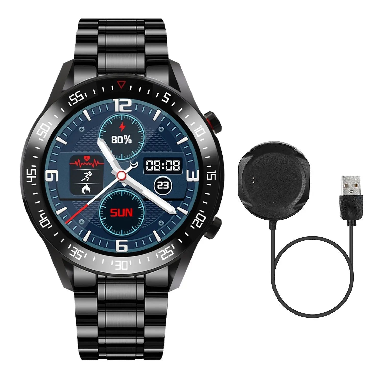 Wireless Smart Watch Fitness Tracker IP68 Waterproof Sport Bracelet - VINE GLOBAL