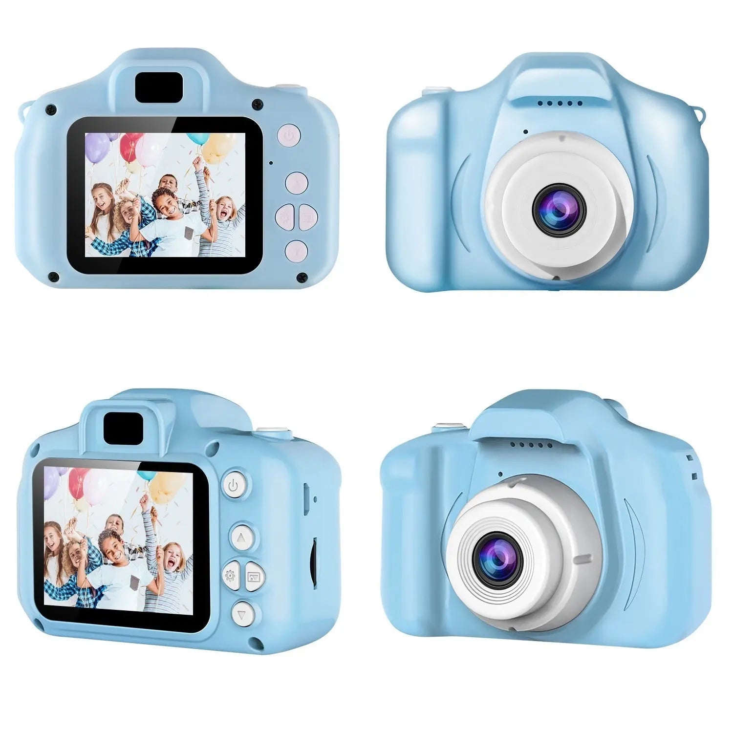 Kids Digital Camera w/ 2.0' Screen 12MP 1080P FHD Video Camera 4X Digital Zoom Games - VINE GLOBAL