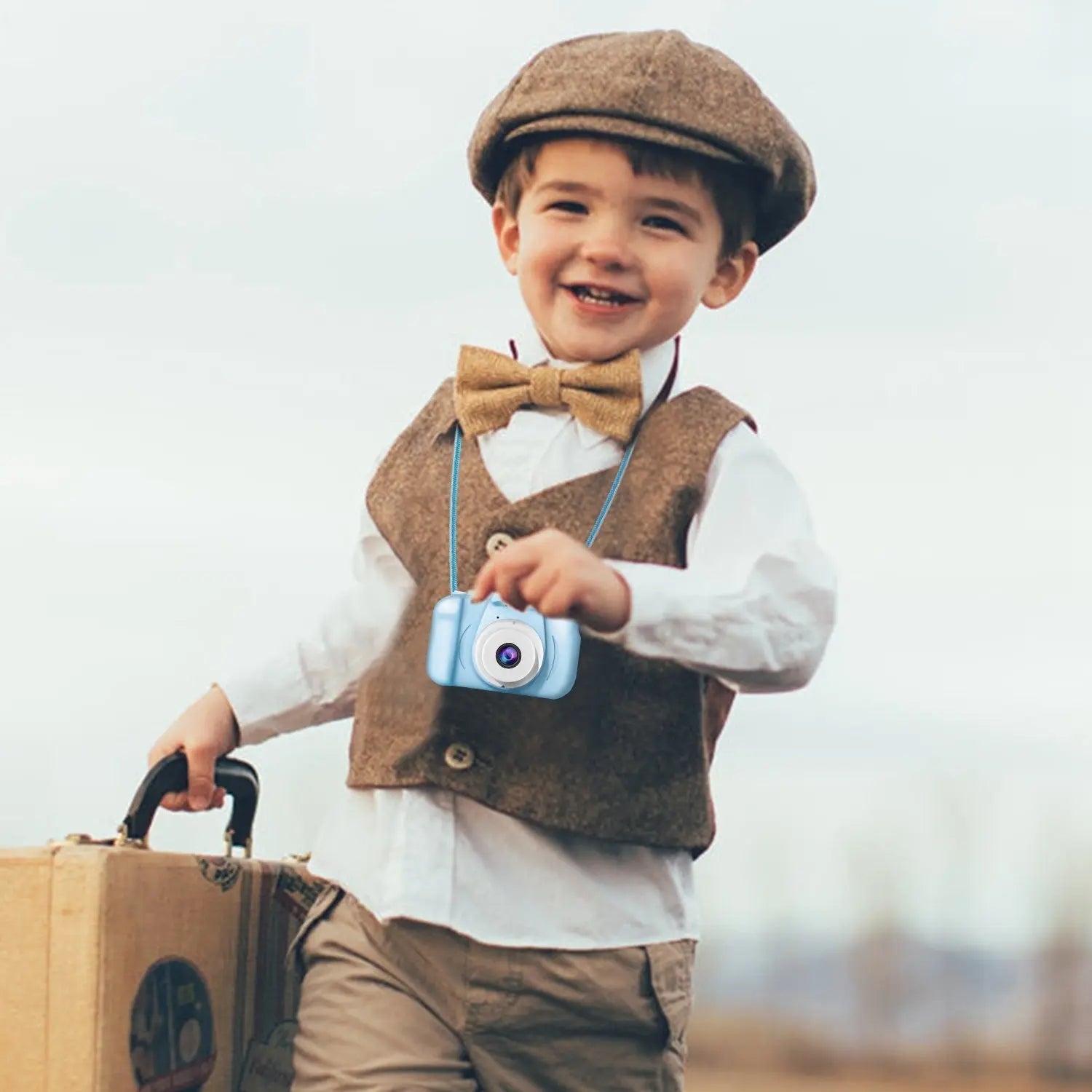 Kids Digital Camera w/ 2.0' Screen 12MP 1080P FHD Video Camera 4X Digital Zoom Games - VINE GLOBAL