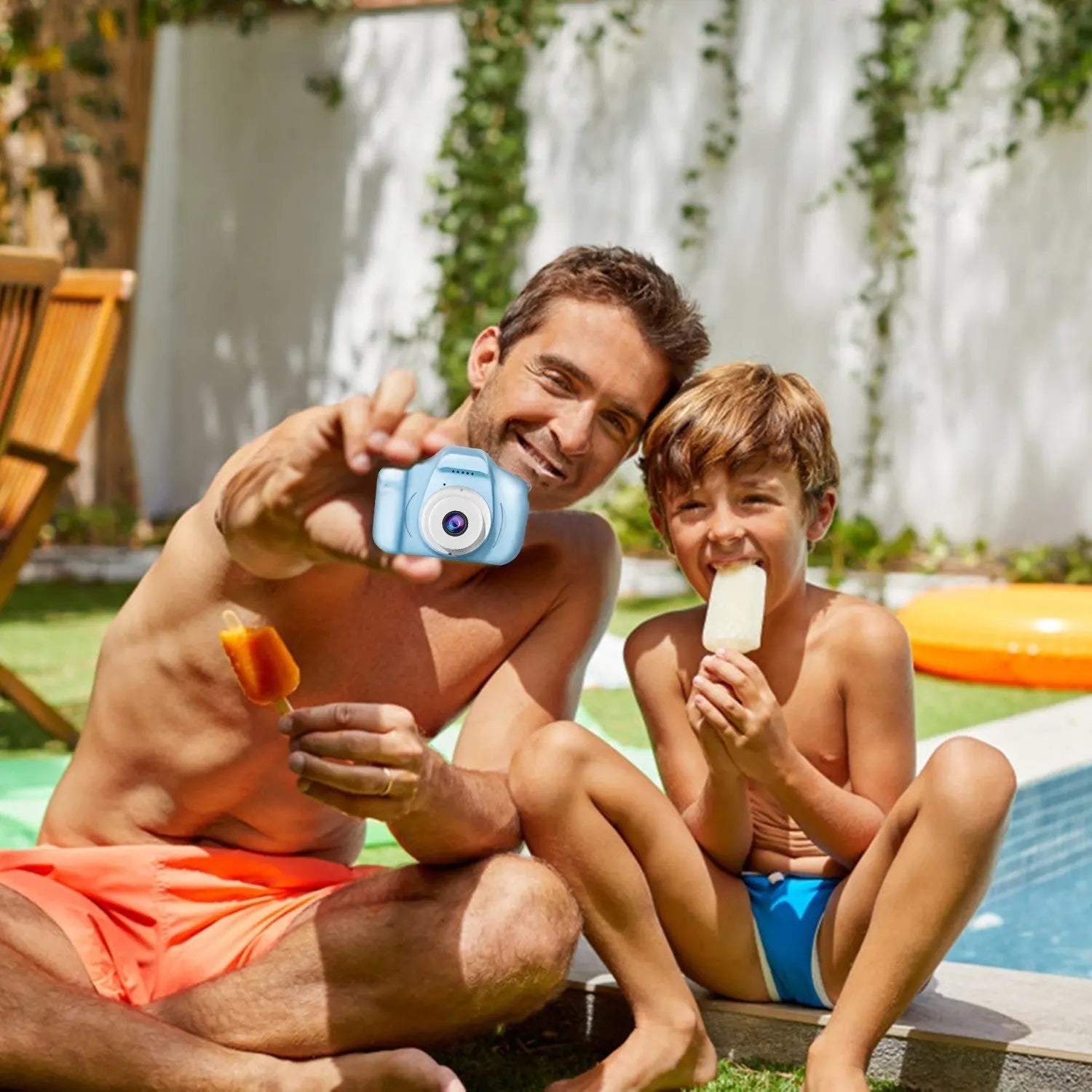 Kids Digital Camera w/ 2.0' Screen 12MP 1080P FHD Video Camera 4X Digital Zoom Games - VINE GLOBAL