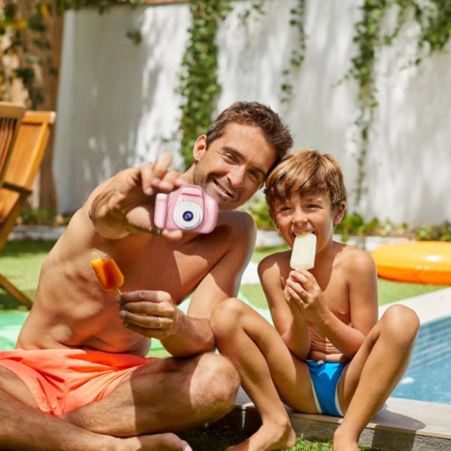 Kids Digital Camera w/ 2.0' Screen 12MP 1080P FHD Video Camera 4X Digital Zoom Games - VINE GLOBAL