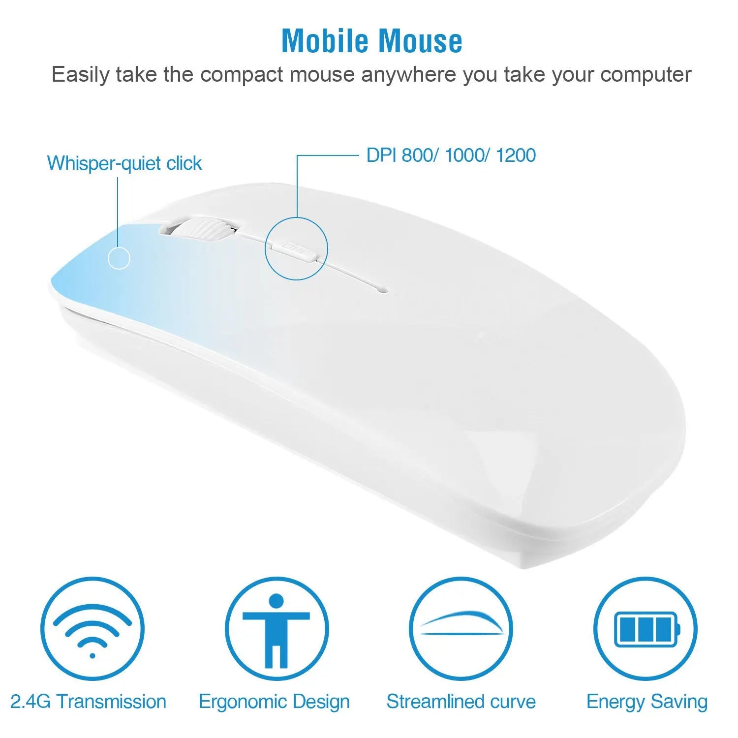 Wireless Keyboard and Mouse 2.4GHz Multimedia Mini Keyboard Mouse Combos USB Receiver - VINE GLOBAL
