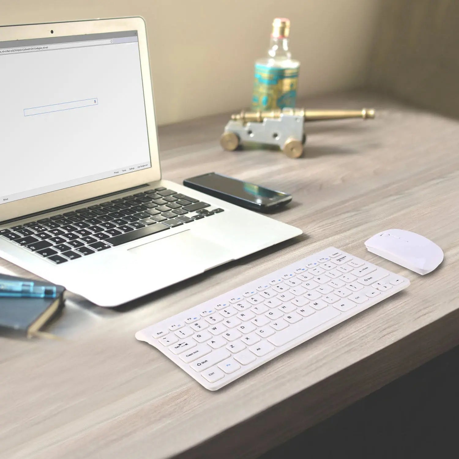 Wireless Keyboard and Mouse 2.4GHz Multimedia Mini Keyboard Mouse Combos USB Receiver - VINE GLOBAL