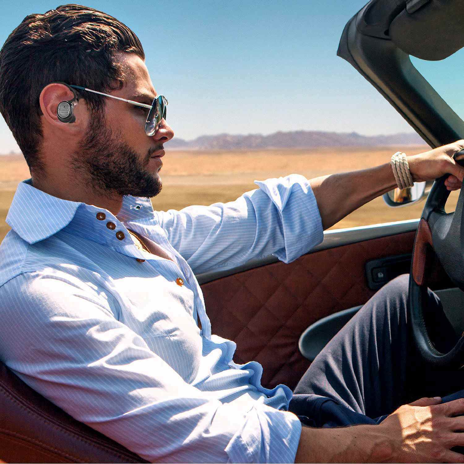 TWS Wireless 5.0 Earbuds IPX4 Touch In-Ear Stereo Earphone Noise Canceling Earpieces 32.8 ft Transmission Range - VINE GLOBAL