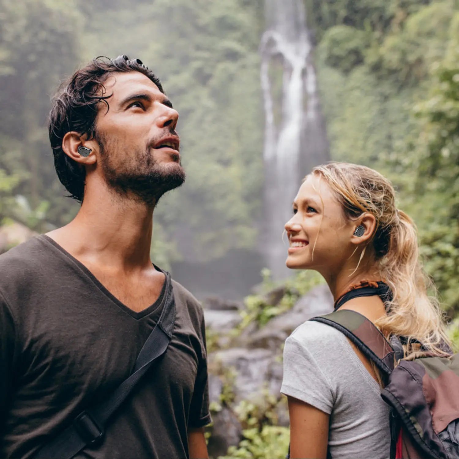 TWS Wireless 5.0 Earbuds IPX4 Touch In-Ear Stereo Earphone Noise Canceling Earpieces 32.8 ft Transmission Range - VINE GLOBAL