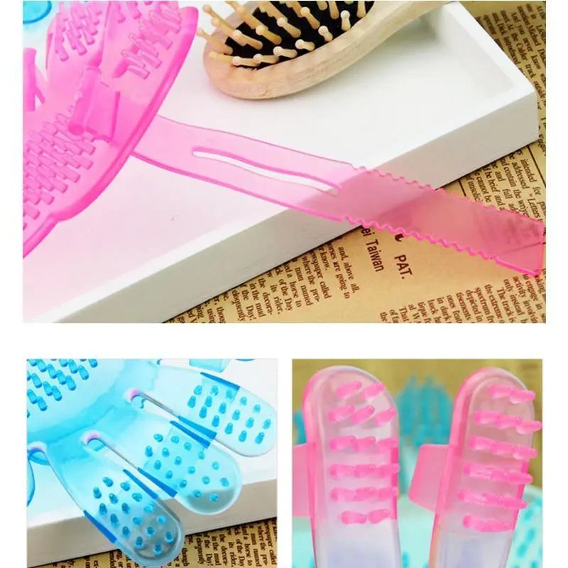 Pet Cat Grooming Comb Five Finger Pet Bath Brush Cat Dog Shower Massager Pet Grooming Deshedding Glove - VINE GLOBAL