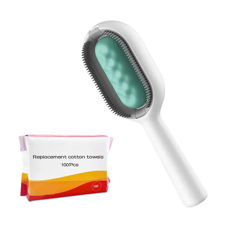 Cat Hair Brush With Water, Sticky Brush For Cats, 4 In-1 Cat Grooming Brush Creative Update Cat Dog Grooming Comb With Water Tank Double-Sided Hair Removal Brush Kitten Pet Supplies Accessories - VINE GLOBAL