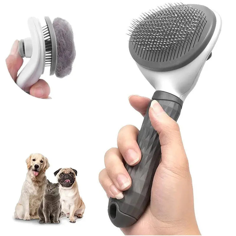 Pet Comb Stainless Steel Needle Comb Dog And Cat Hair Removal Floating Hair Cleaning Beauty Skin Care Pet Dog Cleaning Brush - VINE GLOBAL