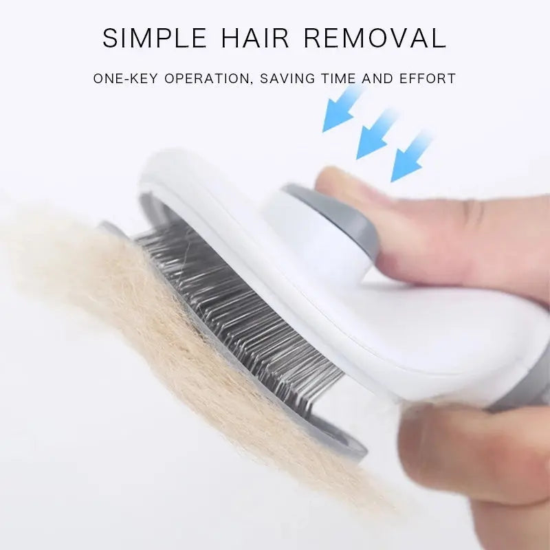 Pet Comb Stainless Steel Needle Comb Dog And Cat Hair Removal Floating Hair Cleaning Beauty Skin Care Pet Dog Cleaning Brush - VINE GLOBAL