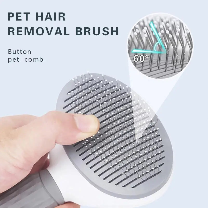 Pet Comb Stainless Steel Needle Comb Dog And Cat Hair Removal Floating Hair Cleaning Beauty Skin Care Pet Dog Cleaning Brush - VINE GLOBAL