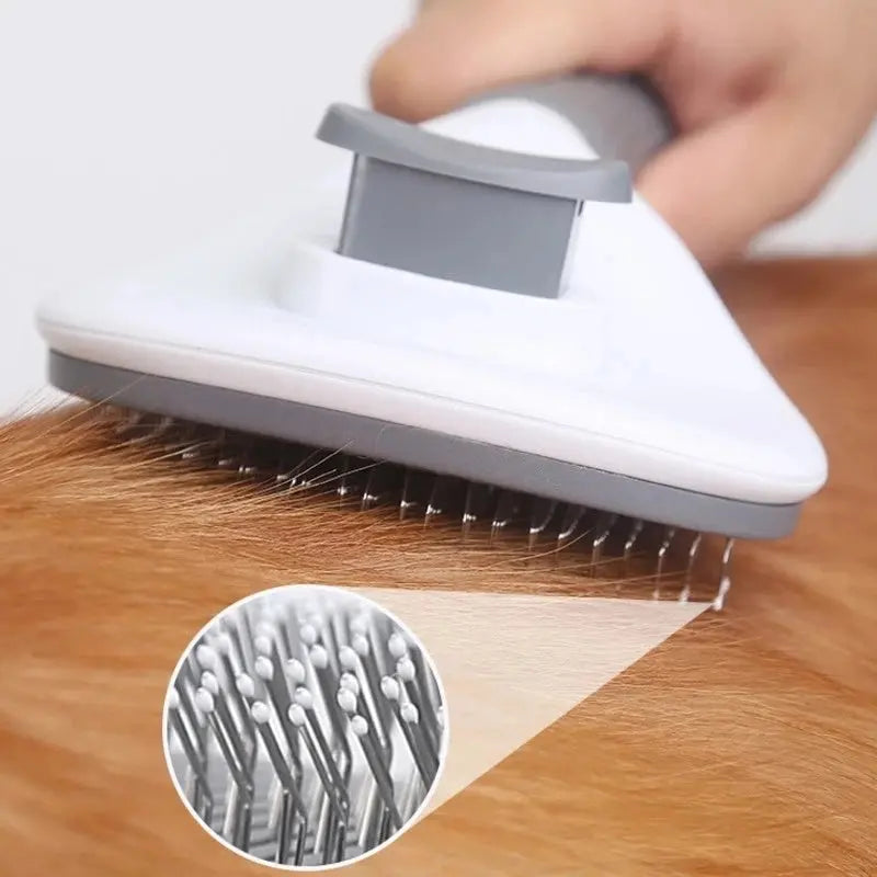 Pet Comb Stainless Steel Needle Comb Dog And Cat Hair Removal Floating Hair Cleaning Beauty Skin Care Pet Dog Cleaning Brush - VINE GLOBAL