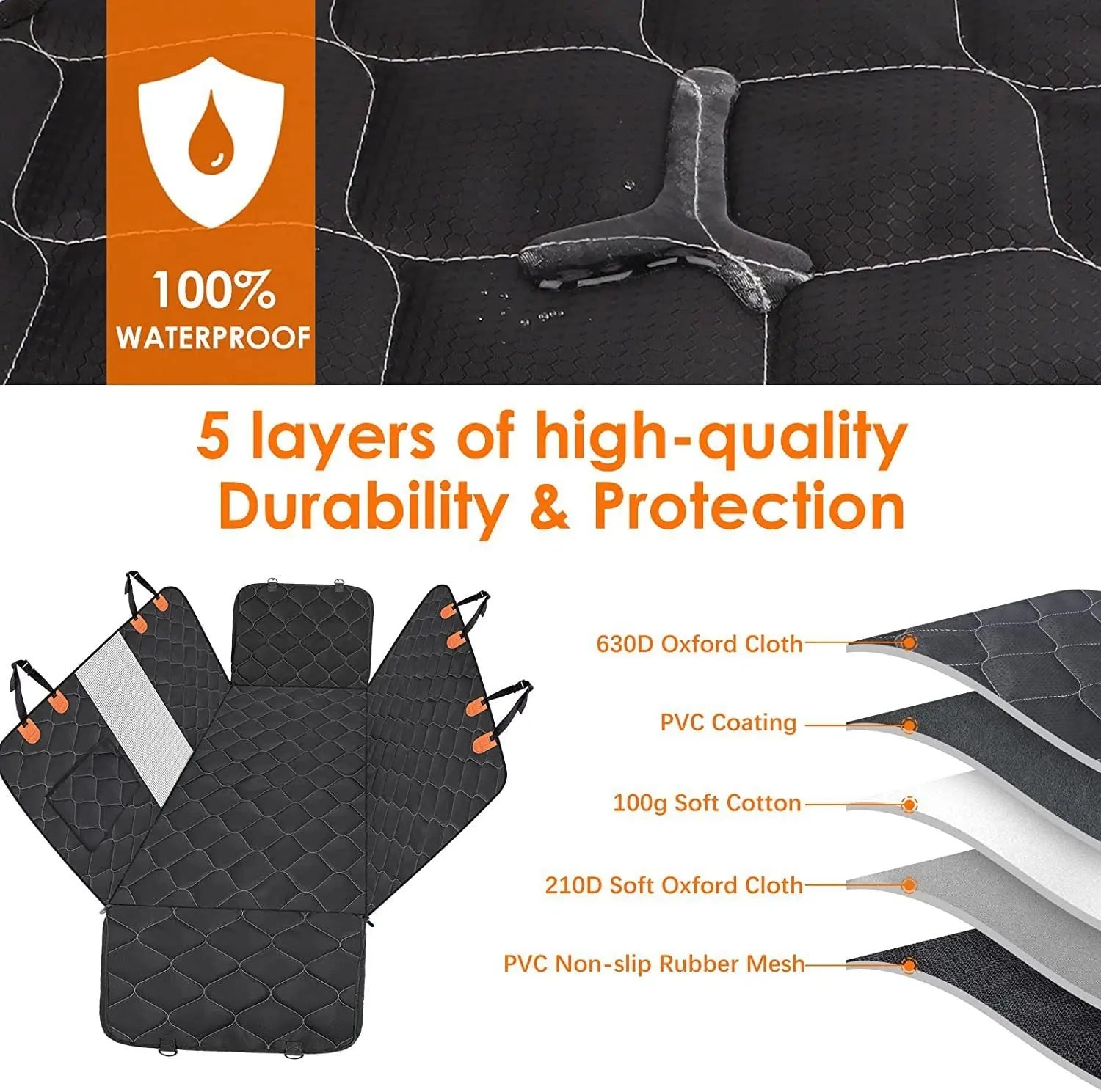 Gm car car pet pad waterproof car seat cover pet car pad special car artifact for dogs - VINE GLOBAL