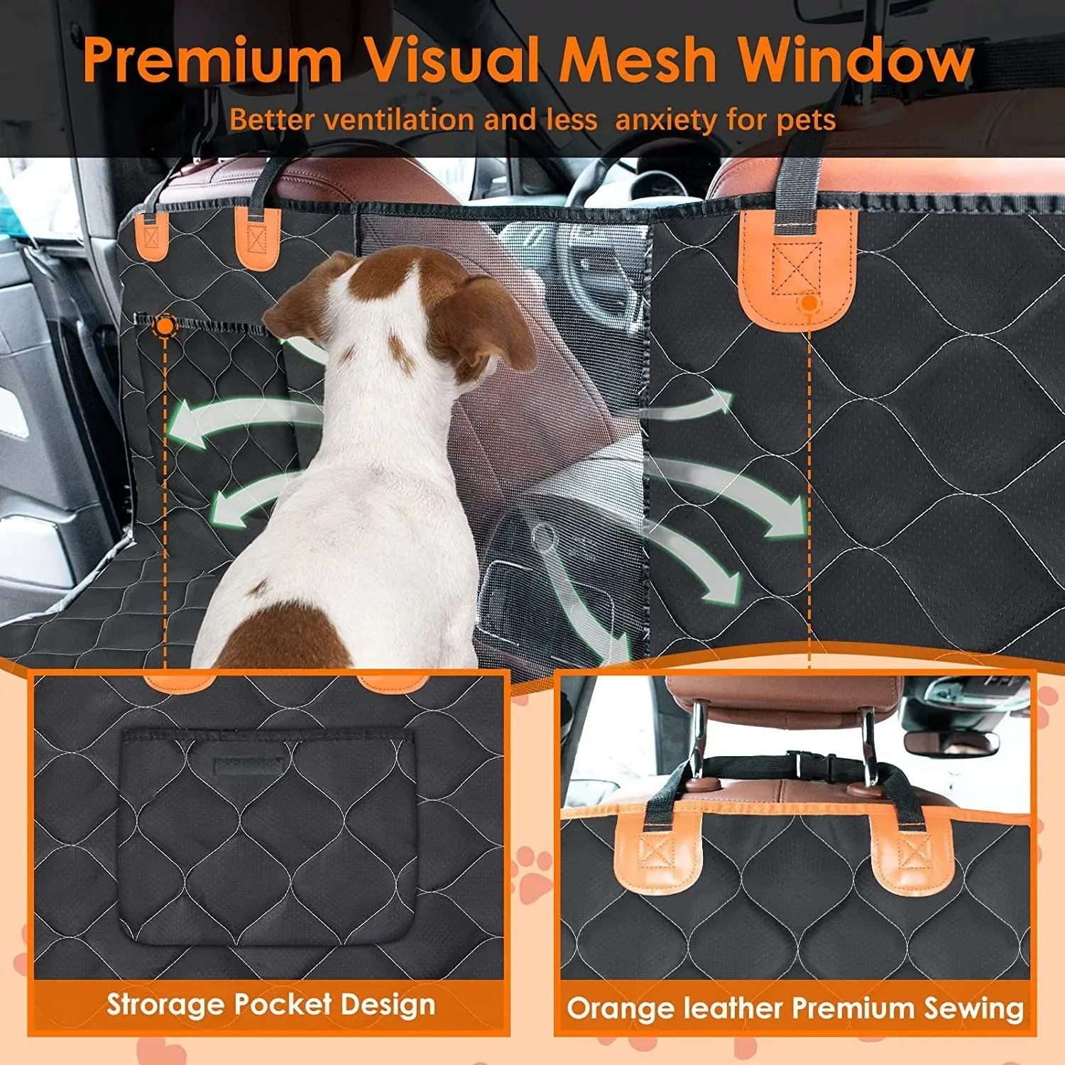 Gm car car pet pad waterproof car seat cover pet car pad special car artifact for dogs - VINE GLOBAL