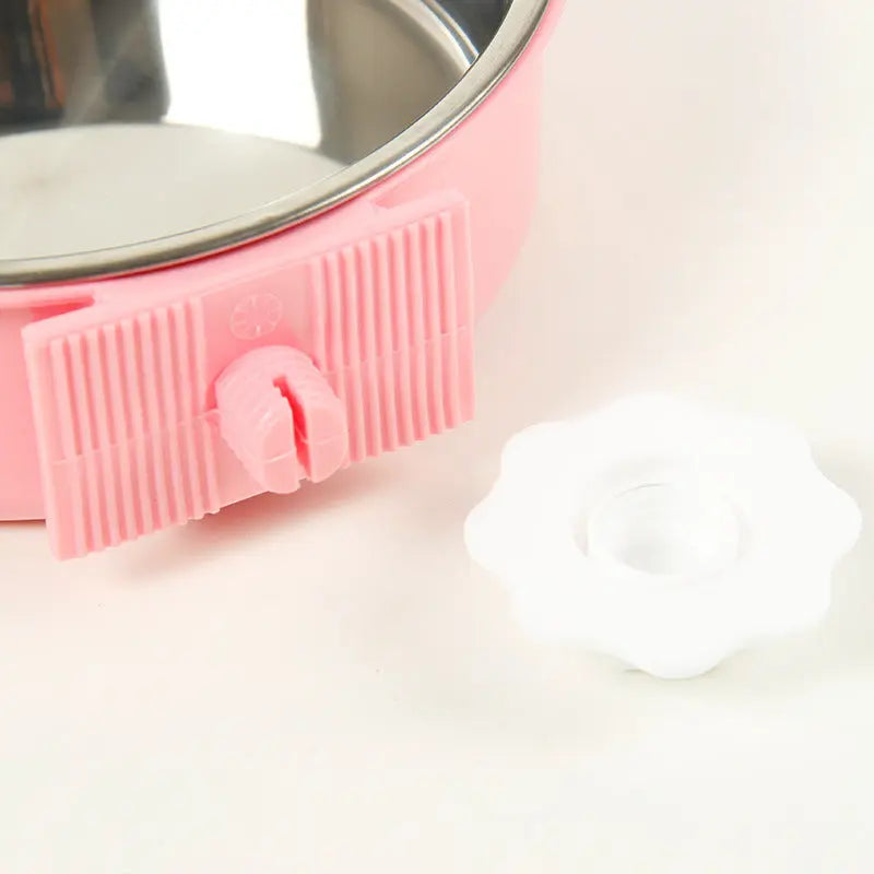 Removable Hanging Food Stainless Steel Water Bowl Cage Bowl for Dogs Cats Birds Small Animals - VINE GLOBAL