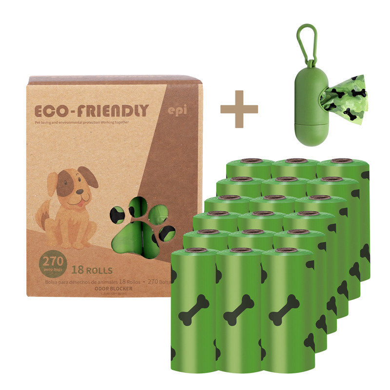 Degradable Bone Print Pet Poop Bag; Doggie Poop Bags; Dog Waste Bags - VINE GLOBAL