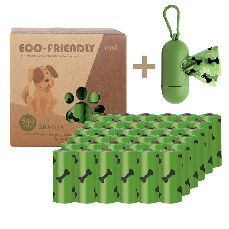 Degradable Bone Print Pet Poop Bag; Doggie Poop Bags; Dog Waste Bags - VINE GLOBAL