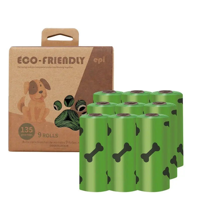 Degradable Bone Print Pet Poop Bag; Doggie Poop Bags; Dog Waste Bags - VINE GLOBAL