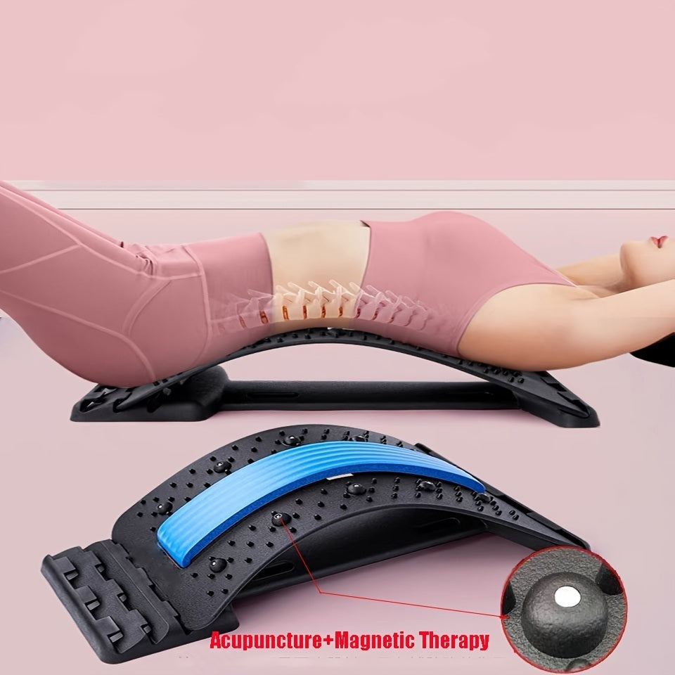 1pc Back Stretcher Massager; Back Massage Neck Stretcher; Back Pain Relief; Back Cracker Board; Posture Corrector; Back Massage - VINE GLOBAL