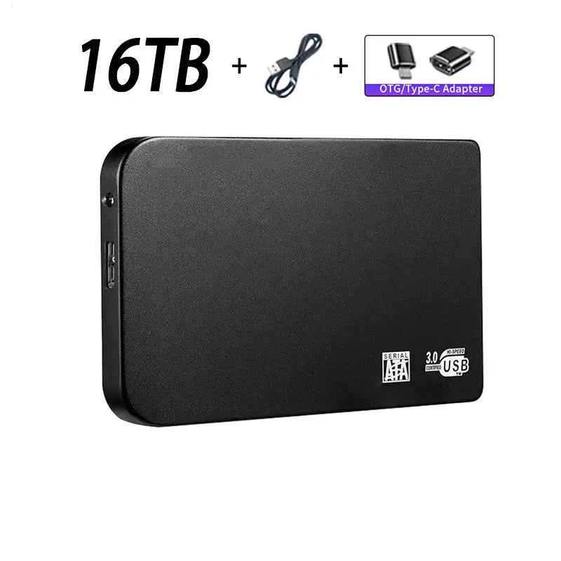 Original High-speed 16TB Portable External Solid State Hard Drive USB3.0 Interface HDD Mobile Hard Drive For Laptop/mac - VINE GLOBAL