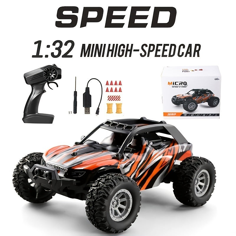 1:32Proportion Remote Control Car; Remote Control Car Max 20 Km/h; 2.4Ghz High-Speed All-terrain Outdoor Electric Toy Car; Boys & Girls Kids Remote Control Car-02 - VINE GLOBAL