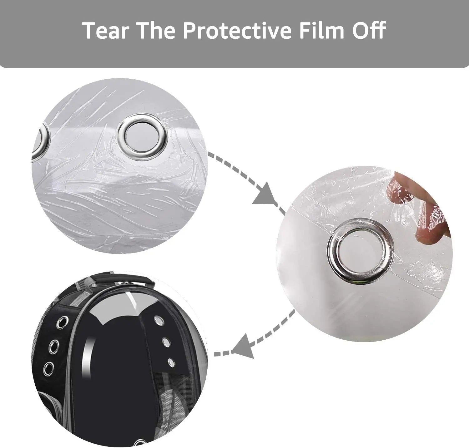 Cat Backpack Carrier Bubble Bag; Small Dog Backpack Carrier for Small Dogs; Space Capsule Pet Carrier Dog Hiking Backpack Airline Approved Travel Carrier - VINE GLOBAL