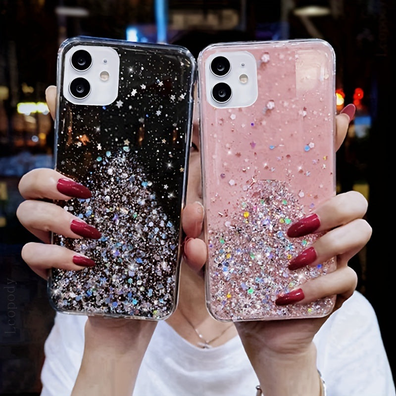 Epoxy Starry Sky Glitter Powder Phone Case For ; iPhone14 Series ; iPhone13 Series ; iPhone12 Series; ; iPhone11 Series ; iPhoneX/XS/XSMax - VINE GLOBAL