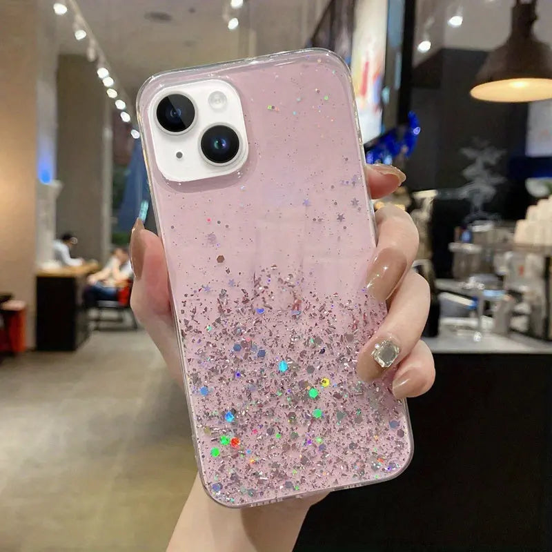Epoxy Starry Sky Glitter Powder Phone Case For ; iPhone14 Series ; iPhone13 Series ; iPhone12 Series; ; iPhone11 Series ; iPhoneX/XS/XSMax - VINE GLOBAL