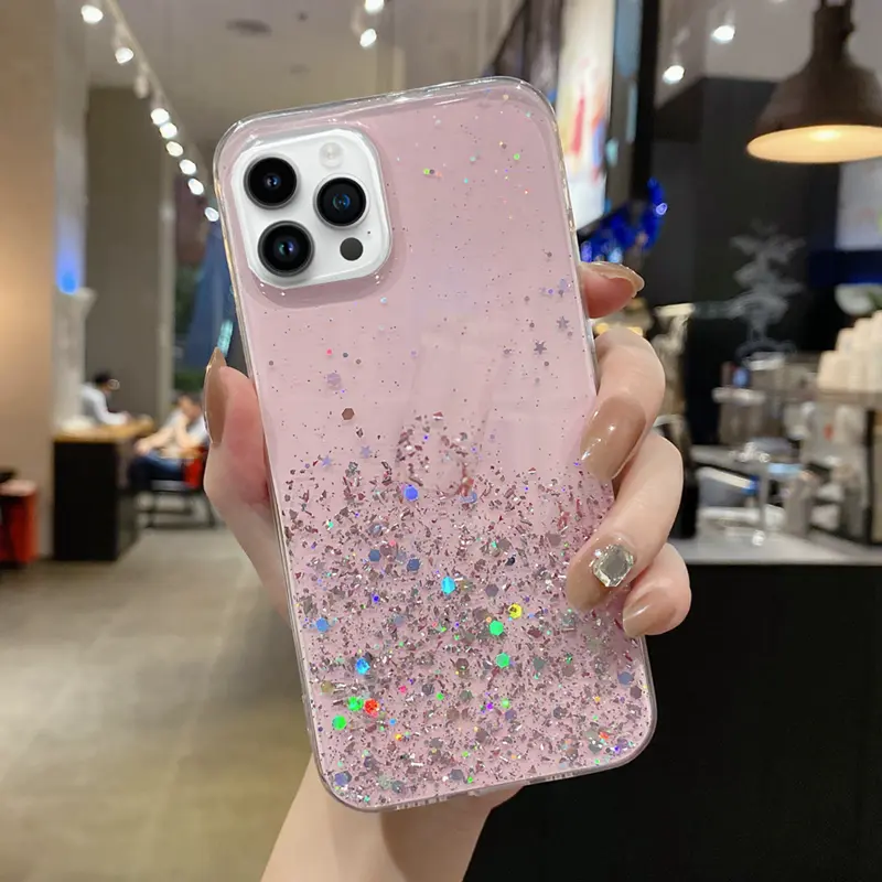 Epoxy Starry Sky Glitter Powder Phone Case For ; iPhone14 Series ; iPhone13 Series ; iPhone12 Series; ; iPhone11 Series ; iPhoneX/XS/XSMax - VINE GLOBAL