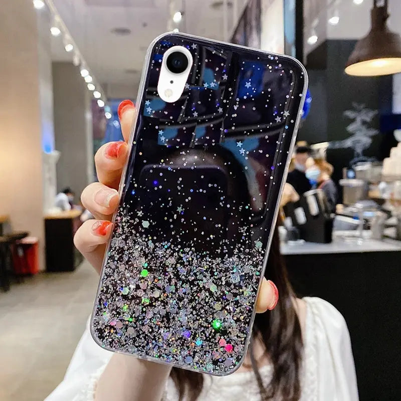 Epoxy Starry Sky Glitter Powder Phone Case For ; iPhone14 Series ; iPhone13 Series ; iPhone12 Series; ; iPhone11 Series ; iPhoneX/XS/XSMax - VINE GLOBAL