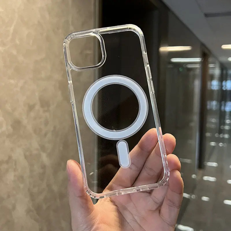 Magsafe Magnetic Wireless Charging Clear Phone Case For IPhone 14 13 12 11 Pro MAX Mini XR X XS Plus - VINE GLOBAL