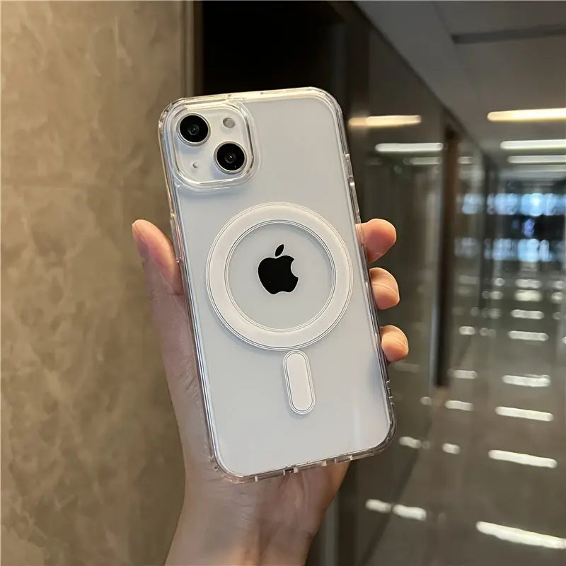 Magsafe Magnetic Wireless Charging Clear Phone Case For IPhone 14 13 12 11 Pro MAX Mini XR X XS Plus - VINE GLOBAL