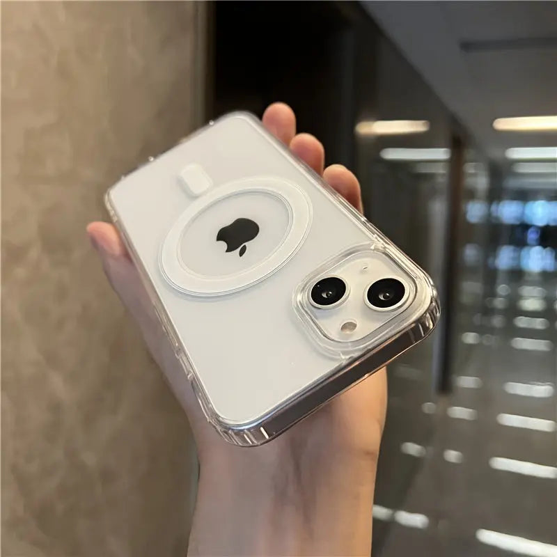 Magsafe Magnetic Wireless Charging Clear Phone Case For IPhone 14 13 12 11 Pro MAX Mini XR X XS Plus - VINE GLOBAL