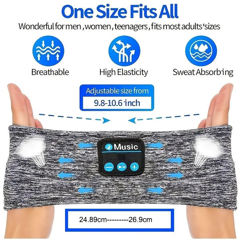 Sleep Headphones; Noise Cancelling Headphones For Sleeping - Sleep Headphones For Side Sleepers; Sleeping Headphones Headband For Insomnia Nuit Travel For Women Men Mom Dad Kids - VINE GLOBAL