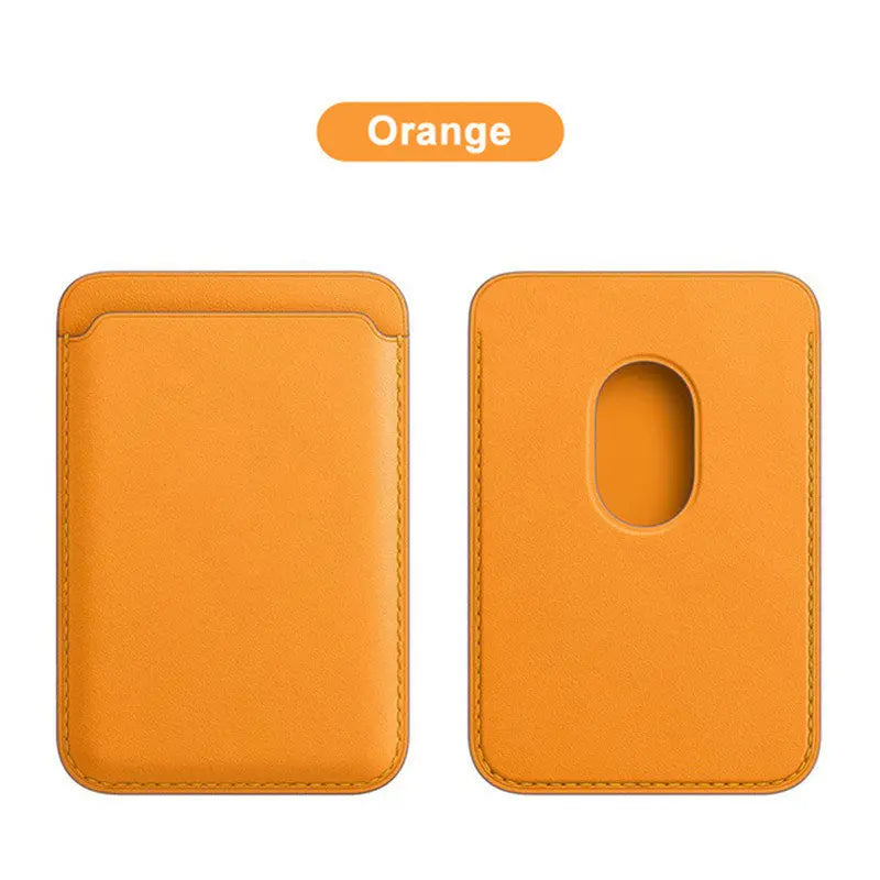 Magsafe Magnetic Leather Card Clip For IPhone 14 Pro Max 13 12 Pro Magnetic Wallet Card Holder Bag Phone Case Accessories - VINE GLOBAL