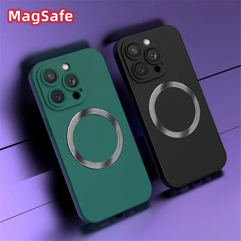 Wireless Charging Magsafe Compatible Magnetic Skin Textile Phone Case For IPhone14 Series; IPhone13 Series; IPhone12 Series; IPhone11 Series ; IPhoneX/XS/XSMax - VINE GLOBAL
