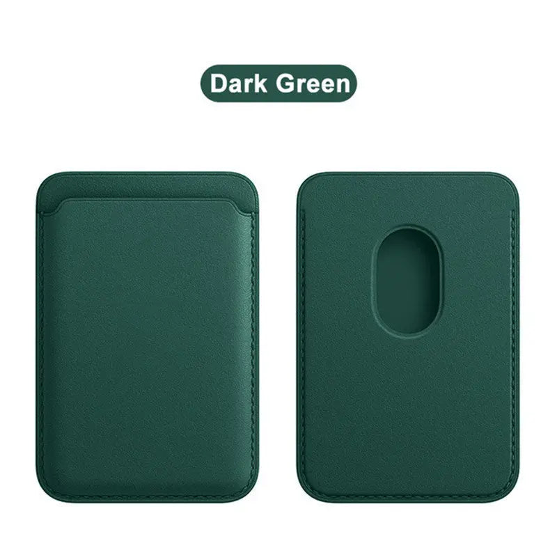 Magsafe Magnetic Leather Card Clip For IPhone 14 Pro Max 13 12 Pro Magnetic Wallet Card Holder Bag Phone Case Accessories - VINE GLOBAL